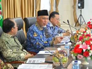Rapat Kerja Bersama Komite I DPD RI, Gubernur Mahyeldi Tegaskan Komitmen Dukung Program Reforma Agraria
