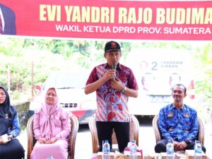 Wakil Ketua DPRD Sumatra Barat (Sumbar) Evi Yandri Rajo Budiman kembali menemui masyarakat untuk menjemput aspirasi secara langsung dalam