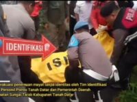 Polisi mengungkap identitas mayat perempuan dalam karung di Kabupaten Tanah Datar, Sumatra Barat (Sumbar) bernama Cinta Novita Sari Mista,