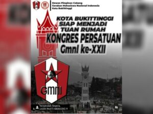 DPC Gerakan Mahasiswa Nasional Indonesia (GMNI) Kota Bukittinggi menyatakan siap untuk menjadi tuan rumah Kongres GMNI XXII.