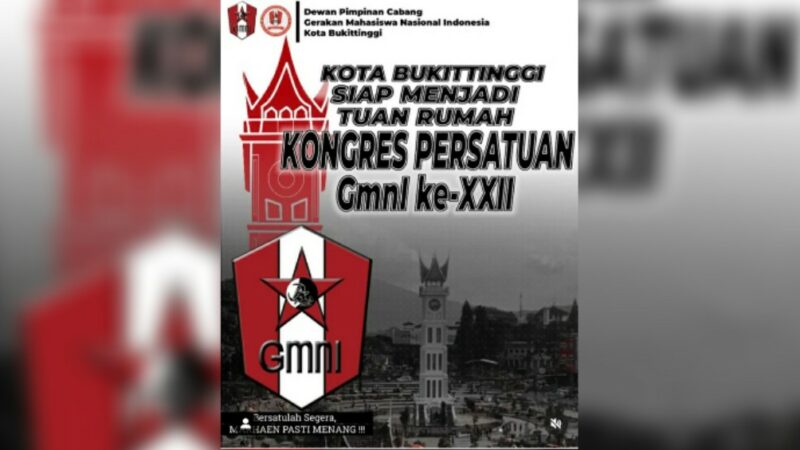 DPC Gerakan Mahasiswa Nasional Indonesia (GMNI) Kota Bukittinggi menyatakan siap untuk menjadi tuan rumah Kongres GMNI XXII.