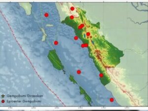 Badan Meteorologi Klimatologi dan Geofisika (BMKG) mencatat 13 gempa bumi terjadi di Sumatra Barat (Sumbar) dalam sepekan terakhir.