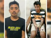 Dua pelaku pembunuhan Cinta Novita Sari Mista (15) yang jasadnya dibungkus dalam karung di Kabupaten Tanah Datar, Sumatra Barat (Sumbar).