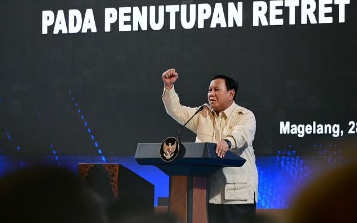 Presiden RI Prabowo Subianto menegaskan kepada seluruh Kepala Daerah yang telah terpilih dan mengikuti serangkaian Retreat di Akademi