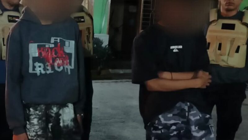 Warga dan Dubalang Kota Padang Amankan 2 Remaja Terduga Pelaku Tawuran