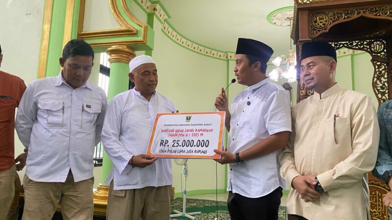 Safari Ramadan di Masjid Nurul Iman Bukittinggi, Wagub Vasko: Jadikan Masjid Pusat Aktivitas Positif Masyarakat