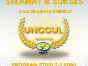 Program Studi Pendidikan Guru Madrasah Ibtidaiyah (PGMI) UIN Imam Bonjol Padang berhasil meraih akreditasi Unggul dari LAMDIK.