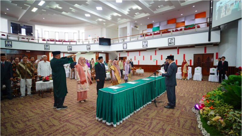 Lantik Wadek Faperta dan FK, Rektor UNAND Tekankan Inovasi di Tengah Efisiensi Anggaran