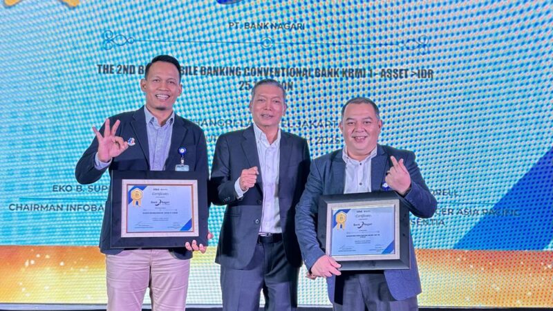 Bank Nagari Sabet 2 Penghargaan Bergengsi di 14th Infobank-Isentia Digital Brand Awards 2025