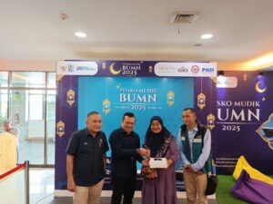 Mudik Nyaman Bersama BUMN, PNM Hadir di Posko Mudik Bandara Internasional Minangkabau