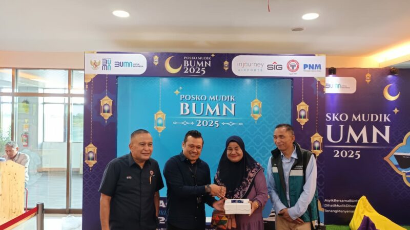 Mudik Nyaman Bersama BUMN, PNM Hadir di Posko Mudik Bandara Internasional Minangkabau
