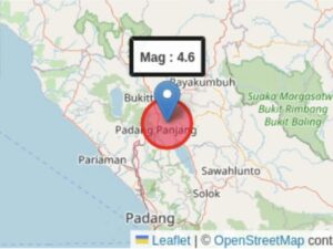 Gempa M 4,6 Guncang Padang Panjang, Warga Berhamburan Keluar Rumah