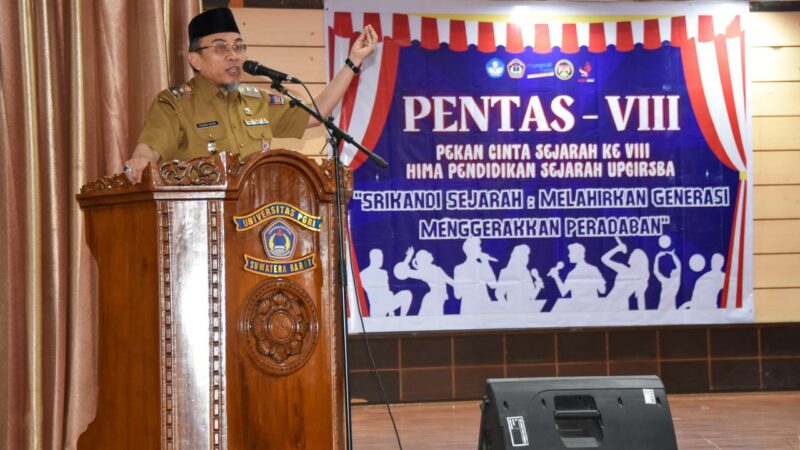 Wawako Padang Buka Pekan Cinta Sejarah di UPGRISBA