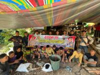 Sebanyak 10 orang terduga pelaku penambangan emas sistem manual diamankan oleh tim gabungan Satreskrim Polres Solok Selatan bersama