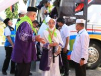 Petugas Penyelenggara Ibadah Haji (PPIH) telah memberangkatkan 3.805 jemaah haji Embarkasi Padang yang tergabung dalam 9 kloter