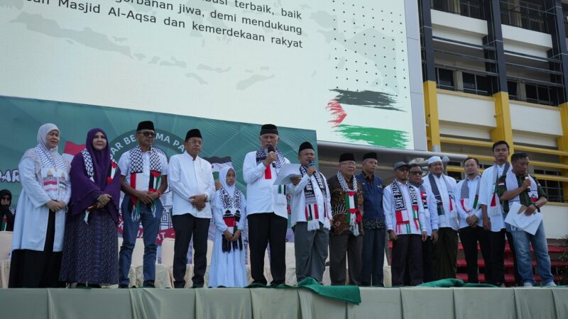 Aksi Solidaritas Warga Sumbar untuk Palestina, Kumpulkan Donasi Rp2 Miliar