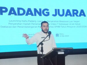 Pemko Launching Program Padang Juara, Antisipasi Anak Putus Sekolah