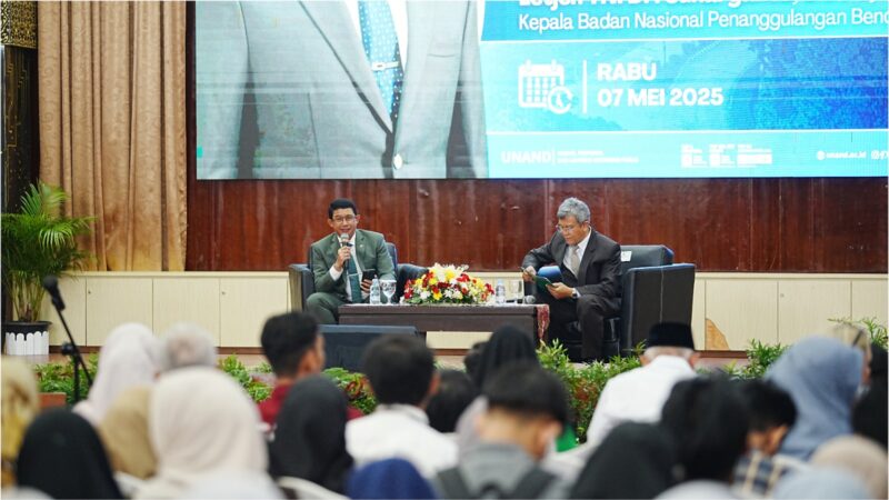 Kuliah Umum di UNAND, Kepala BNPB Ingatkan Perkuat Langkah Siaga Hadapi Potensi Megathrust