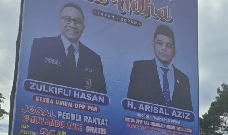 Polemik Baliho PAN Sumbar, Arisal Aziz: Sesuai Arahan Ketum