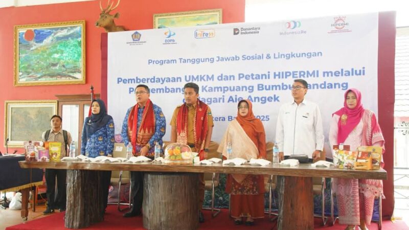 Nagari Aie Angek Tanah Datar Diresmikan Sebagai Kampung Bumbu Randang