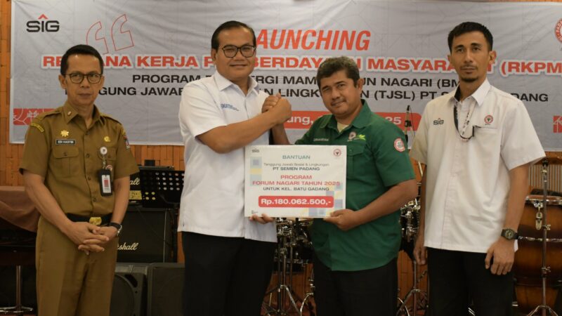 Jangkau 4.400 Warga, PT Semen Padang Salurkan Rp2,2 Miliar Lewat Program BMN 2025