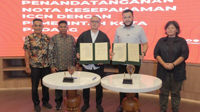 Menuju Kota Kreatif, Wako Padang Tandatangani MoU dengan ICCN