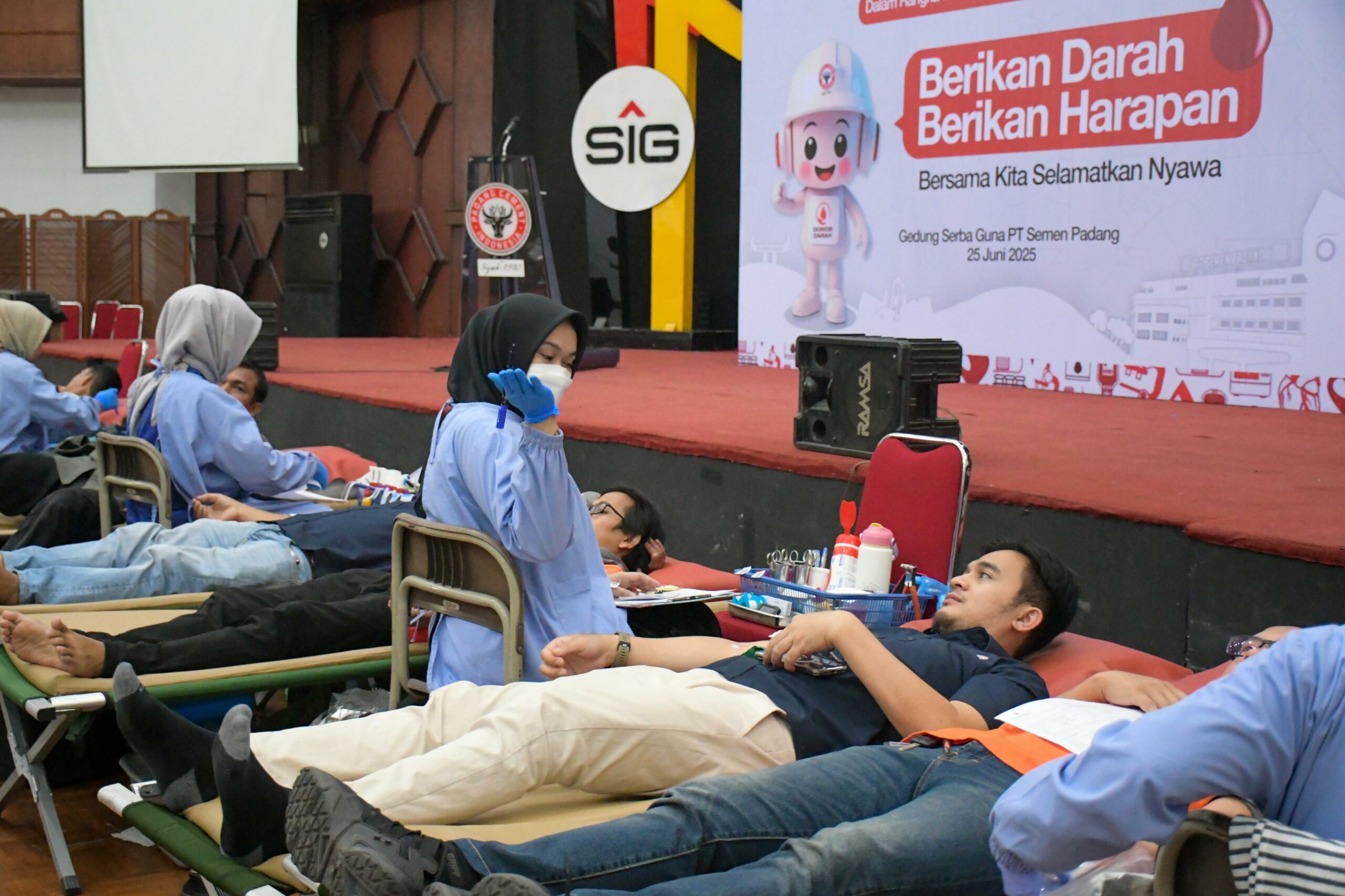 Komitmen di Bidang Kemanusiaan, PT Semen Padang Kumpulkan 355 Kantong Darah