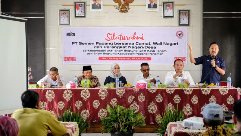 Semen Padang Gandeng BUMNag Dukung Pembangunan 12 Nagari di Padang Pariaman