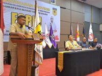 Khairuddin Simanjuntak terpilih secara aklamasi menjadi Ketua Umum Federasi Olahraga Karate-Do Indonesia (FORKI) Sumbar, Kamis (26/6/2025).