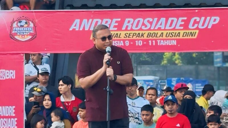 Turnamen sepak bola usia dini Andre Rosiade Cup resmi dibuka pada Sabtu (28/6/2025) di ASIOP Training Ground, Bogor, Jawa Barat.