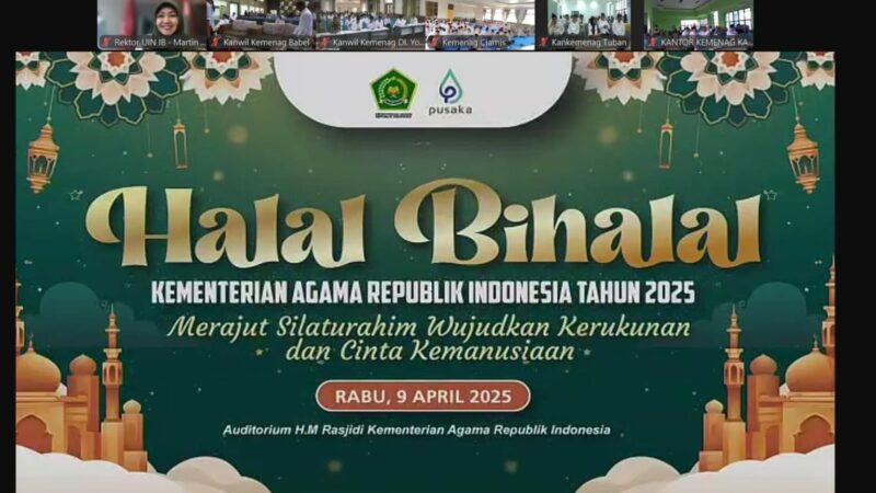 Mengawali hari pertama aktivitas kerja secara WFO setelah bulan suci Ramadan, Rektor Universitas Islam Negeri (UIN) Imam Bonjol