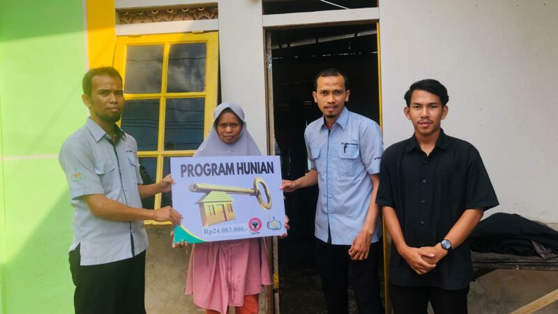 Berkat UPZ Baznas Semen Padang,  Warga Binuang Kampung Dalam Tempati Rumah Layak Huni