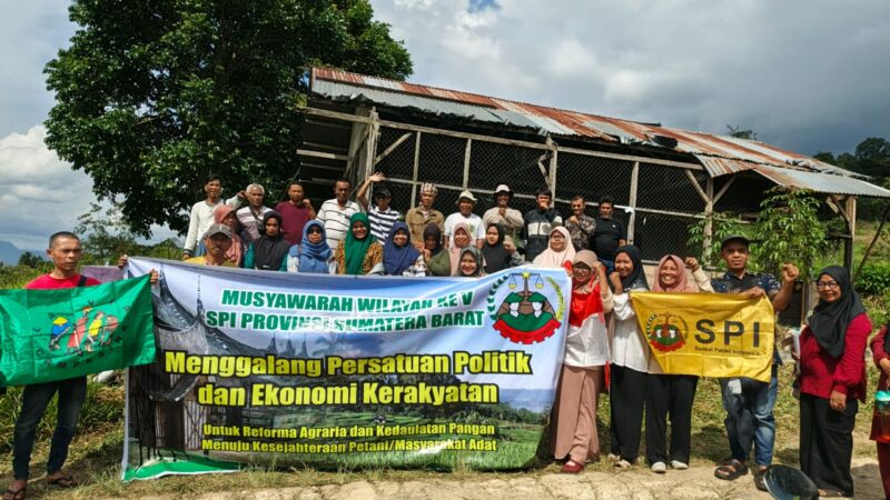 Muswil V SPI Sumbar Menyatukan Tekad Petani untuk Reforma Agraria dan Kedaulatan Pangan: Tagakan Marwah Sako, Pertahankan Pusako!