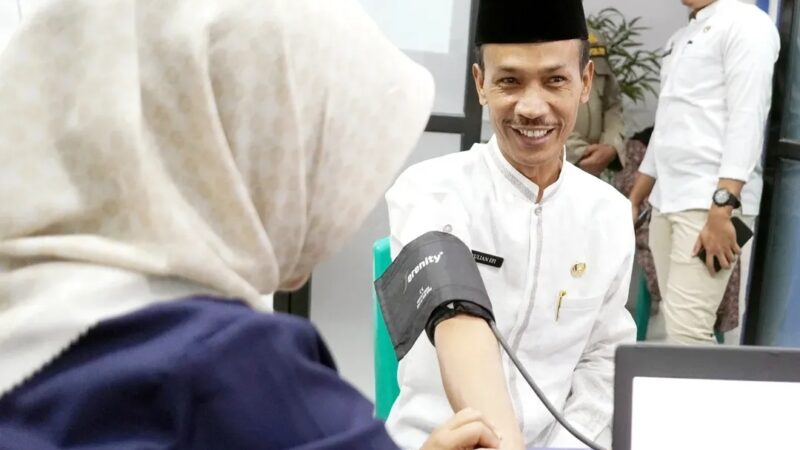 Wabup Solok Selatan Ikuti Pemeriksaan Kesehatan Gratis di Puskesmas Muara Labuh
