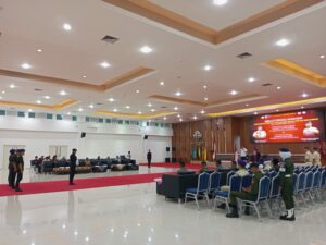 Resimen Mahasiswa (Menwa) UIN Imam Bonjol Padang menggelar acara serah terima jabatan Komandan Resimen Mahasiswa Batalyon 103 Mahasakti