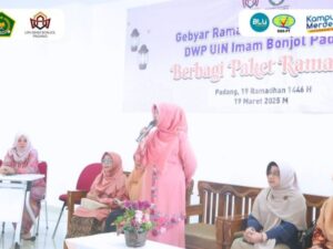 Dharma Wanita Persatuan (DWP) UIN Imam Bonjol Padang menggelar kegiatan sosial tahunan dalam rangka Gebyar Ramadan 1446 H/2025 M.