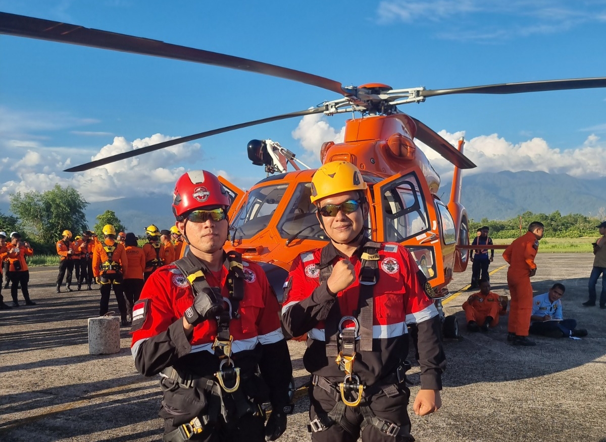 PT Semen Padang Ikuti Latihan Gabungan Heli Rescue Basarnas di Padang