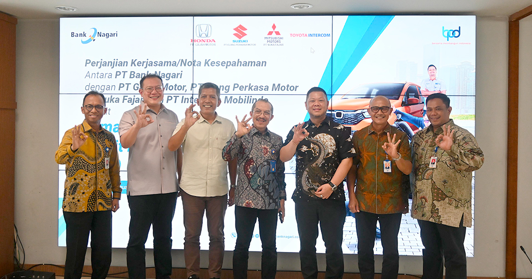 Genjot Kredit Kendaraan Bermotor, Bank Nagari Perkuat Kemitraan dengan Dealer Otomotif