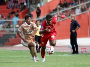 Laga Semen Padang FC vs Dewa United berakhir 2-0 Jumat, (15/08/2025) di Stadion Haji Agus Salim. Foto Arif Pribadi/Langgam