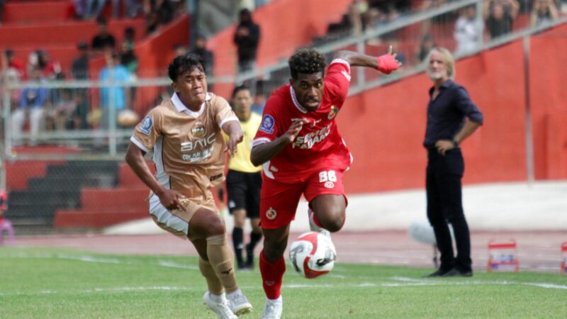 Laga Semen Padang FC vs Dewa United berakhir 2-0 Jumat, (15/08/2025) di Stadion Haji Agus Salim. Foto Arif Pribadi/Langgam