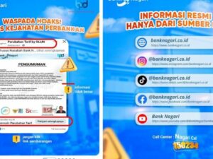 Jangan Mudah Percaya Hoaks, Bank Nagari Imbau Nasabah Waspadai Modus Kejahatan Perbankan