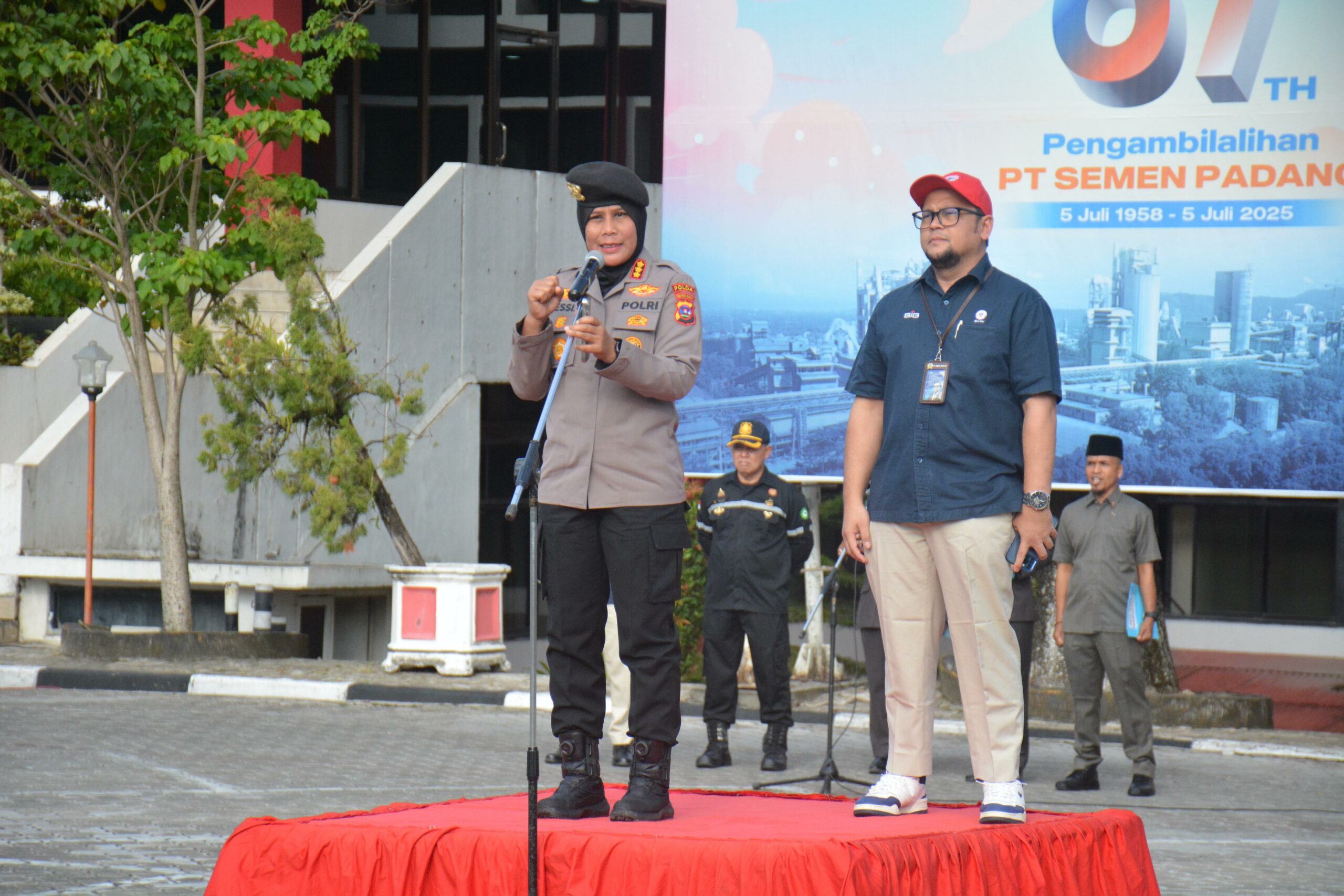 Apel Gabungan, Dirpamobvit Polda Sumbar: PT Semen Padang Sebagai Obvitnas Harus Dijaga Optimal