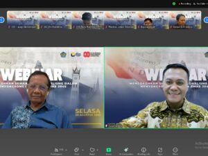 Webinar Kebangsaan Kanwil DJP Sumbar Jambi, Mahfud MD: Pajak Ibarat Nadi dalam Kehidupan Bernegara