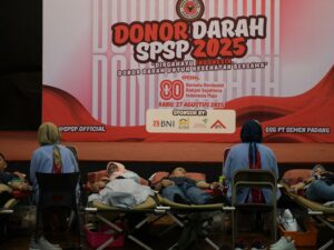 Kegiatan Donor Darah HUT RI, PT Semen Padang Kumpulkan 368 Kantong Darah