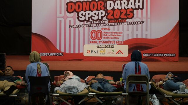 Kegiatan Donor Darah HUT RI, PT Semen Padang Kumpulkan 368 Kantong Darah