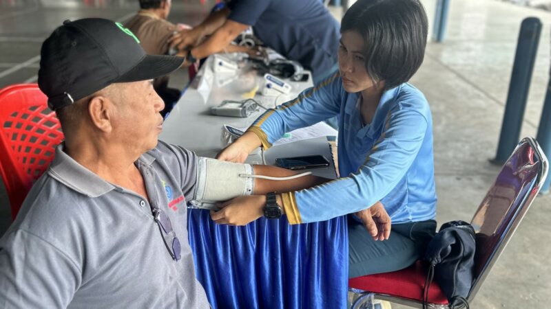 TPK Bitung Gelar Pemeriksaan Kesehatan Gratis bagi Pekerja TKBM