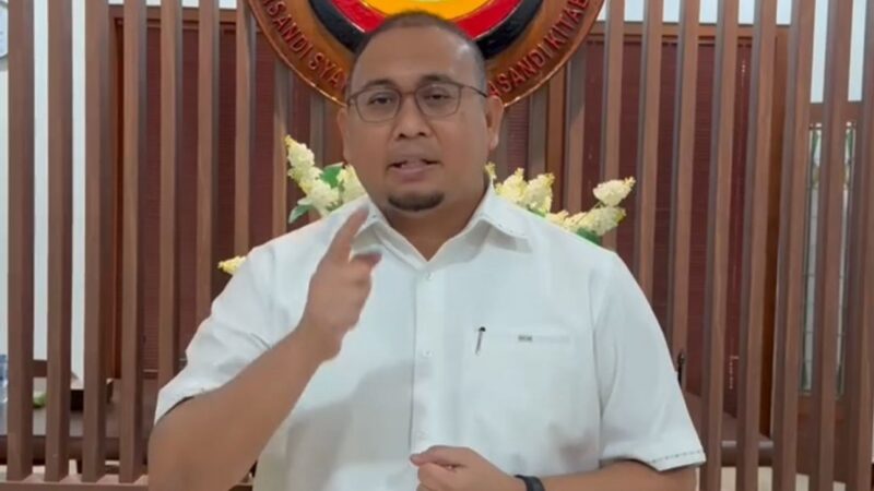 Ketua Umum Ikatan Keluarga Minang (IKM) Andre Rosiade menghadiri acara Milad IKM ke-9 di kantor Sekretariat DPP IKM di Jakarta.