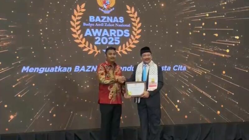 Sumbar Raih Penghargaan Baznas Award 2025 Kategori Kepala Daerah Pendukung Gerakan Zakat