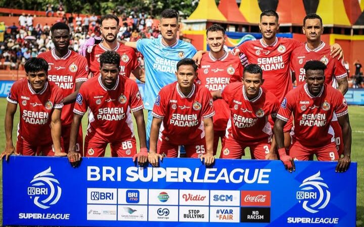 Semen Padang FC merilis starting line up dalam laga melawan Arema FC pada pekan 11 Liga Super League 2025/2026, Senin malam (03/10/2025).