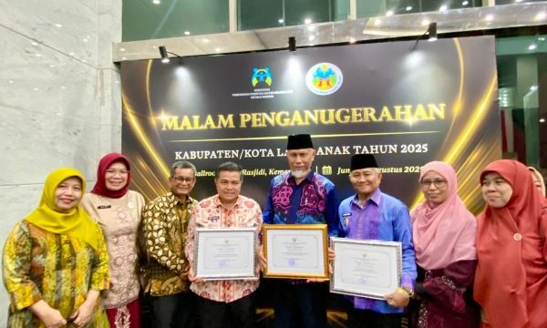 Agam Raih Penghargaan Kabupaten Layak Anak Peringkat Nindya 2025